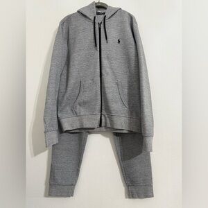 Polo by Ralph Lauren Gray Hoodie and Sweatpants Set